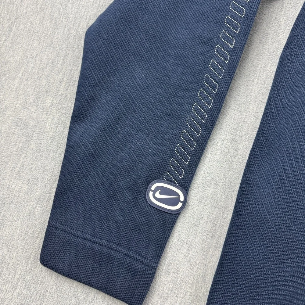 Vintage Y2K Nike Sweatshirt Mens Large Blue 1/4 Zip‎ Fleece Pullover Long Sleeve